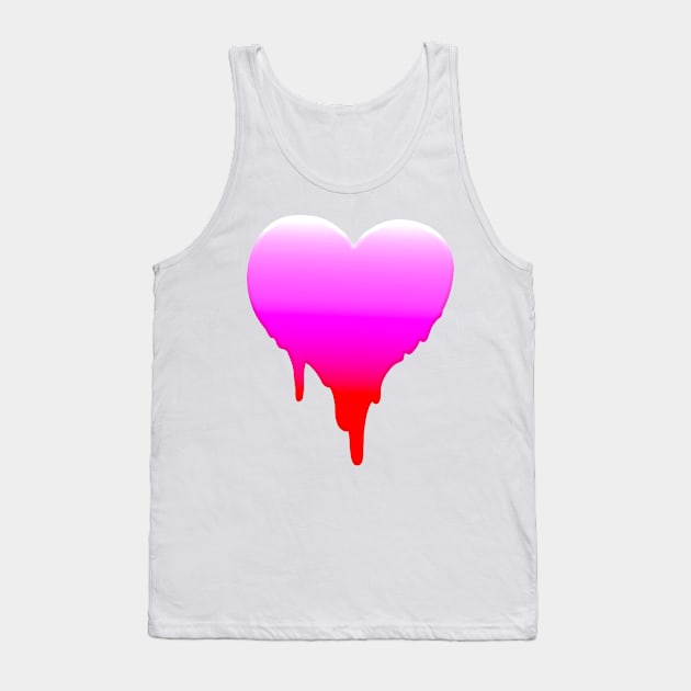 MELTY HEART GRADIENT GREETING CARD Tank Top by Angsty-angst